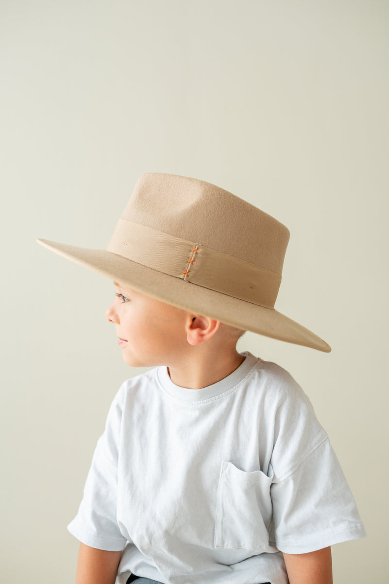 Ford, French Beige Wide Brim Hat – Camp the label display picture 2