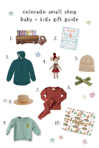 Small Shop Gift Guide! Baby and Kids Edition